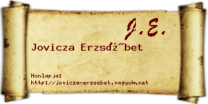 Jovicza Erzsébet névjegykártya